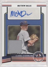 2023 Panini USA Baseball Stars & Stripes Materials Matthew Dallas Auto 03hd