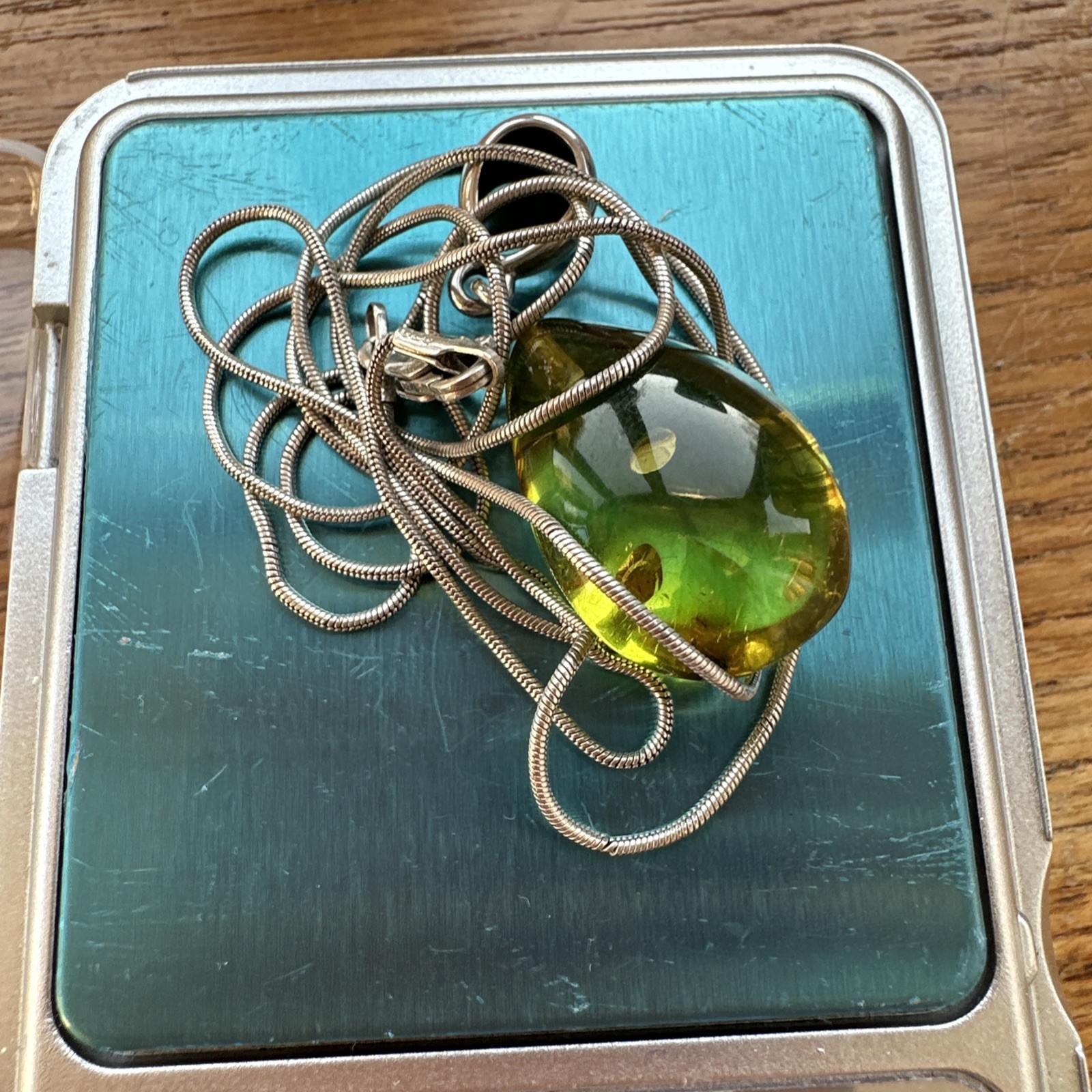 Hallmarked Solid Sterling Silver Natural Green Ba… - image 19