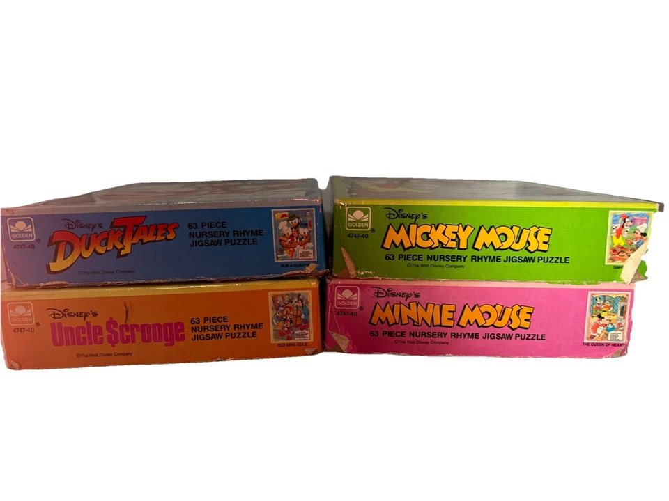 Disney Vintage Collection Of Four 63 Piece Nursery Rhyme Jigsaw Puzzles - Image 4 of 4