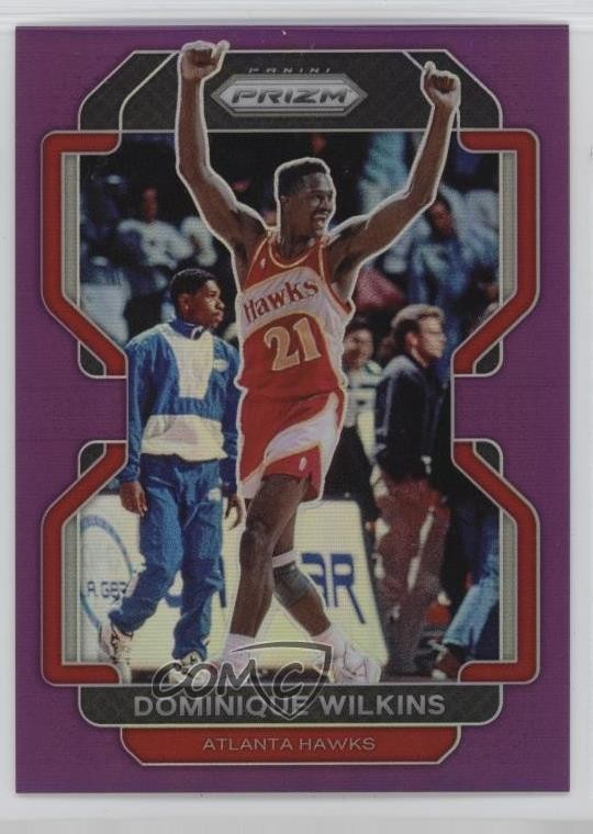 2021-22 Panini Prizm Purple Prizm /99 Dominique Wilkins #252 HOF 0af3