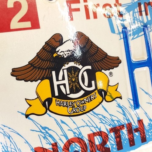 Vintage Harley Davidson Owners Group Specialty License Plate HD92 NC HOG! - Picture 6 of 7