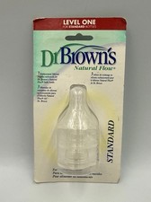 Dr Brown's Natural Flow Standard Level One Replacement Silicone Nipples 3 Pack