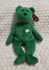 Ty Beanie Babies Erin the Green Irish Bear NWT