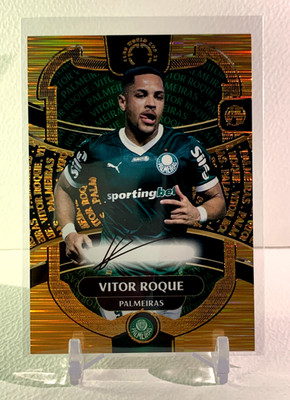 2025 FIFA CLUB WORLD CUP EF Card #13 VITOR ROQUE Auto Printed Gold Foil