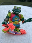 VTG 1990 Michelangelo,  The Sewer Surfer,  TMNT Action figure  100% COMPLETE