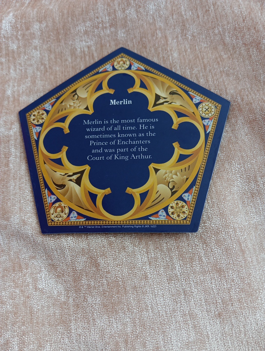 Merlin CARD ONLY Chocolate Frog Card Wizarding World Harry Potter Lenticular 