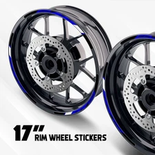 Blue 17'' Rim Wheel Sticker Decal Strip Tape R03B For Triumph SPRINT RS 955 -MC