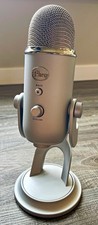 Blue Yeti USB Condenser Microphone Silver w/ Stand Cable Manual Box