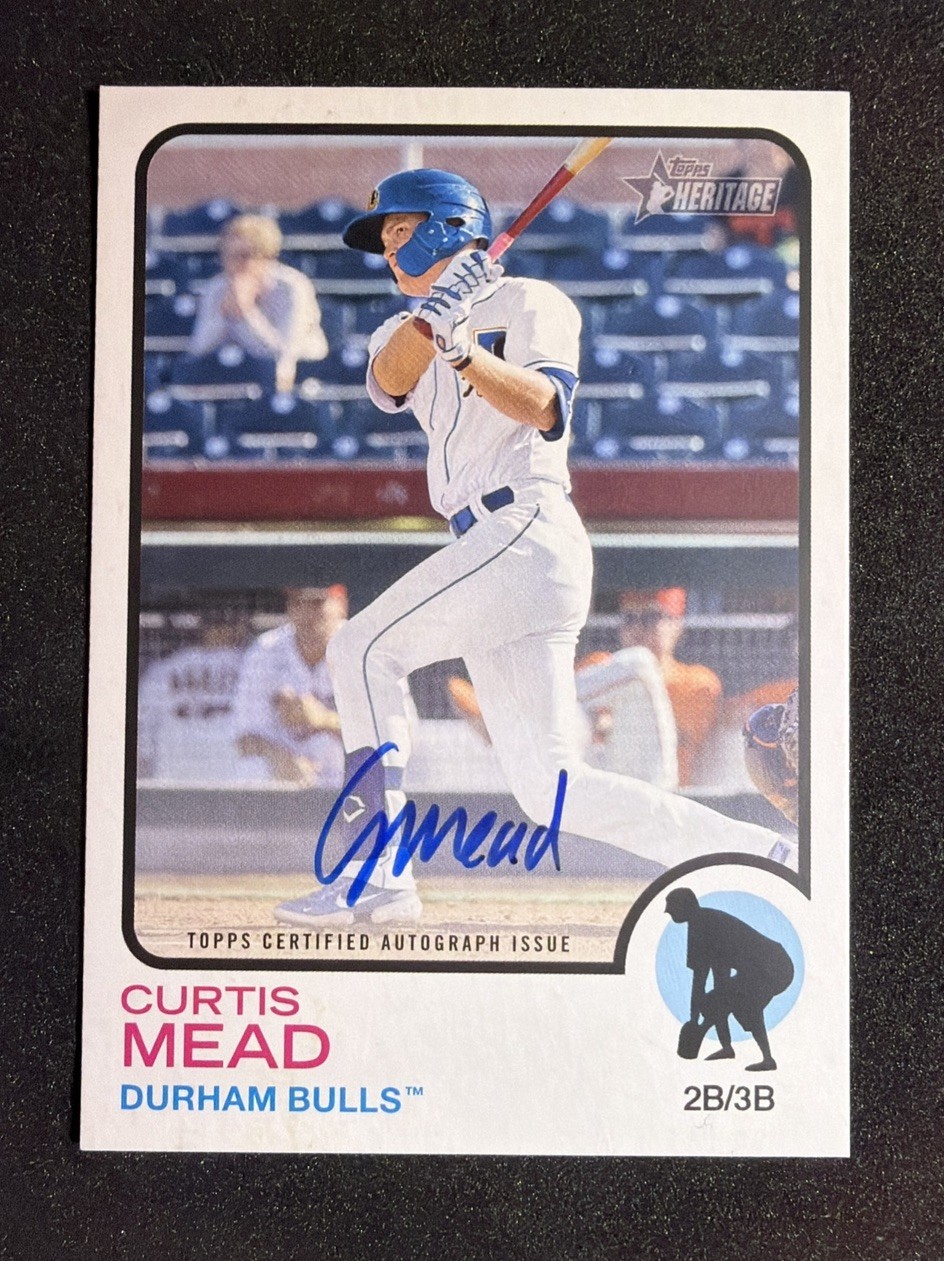 2022 Topps Heritage Minor League Edition Real One Auto Curtis Mead #ROA-CMD 