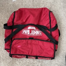 Papa John s Insulated Thermal Delivery Red Pizza Bag DoorDash 17x16x6