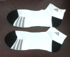 ADIDAS ONE SIZE ANKLE SOCKS with BLACK HEEL  TOE