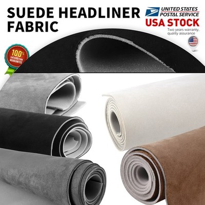 1/9'' Thick Suede Headliner Fabric Foam Back Auto Roof Repair Upholstery Material