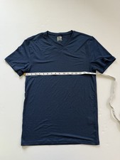32 Degrees Cool Performance V-Neck T-Shirt Dark Blue Small Men
