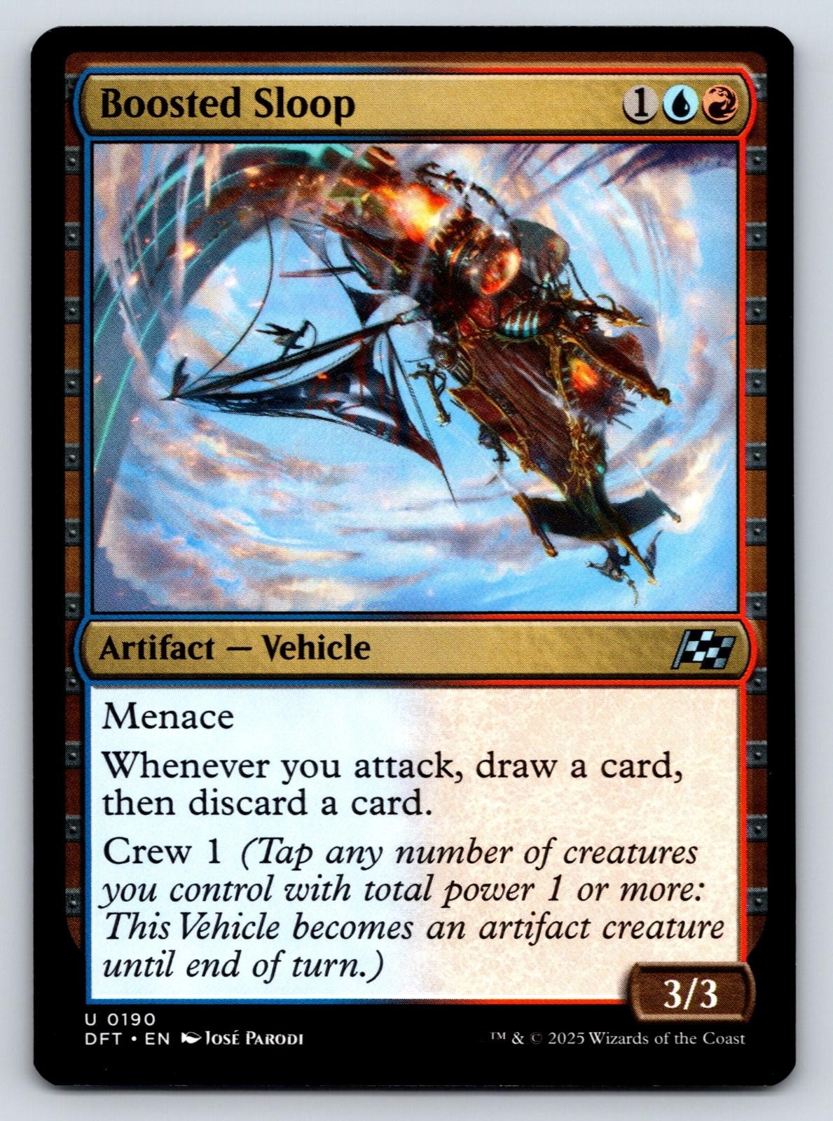 Boosted Sloop 190 Uncommon Aetherdrift Magic: The Gathering Near Mint
