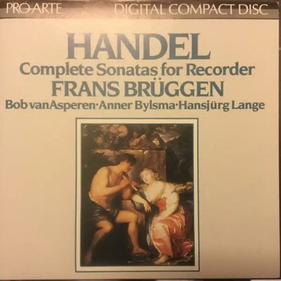 CD Händel Complete Sonatas For Recorder Pro Arte