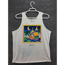 Vintage Avon NC Tank Top Tshirt Mens Large CalCRU Made In USa 1992