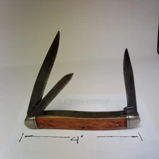 VINTAGE CAMILLUS NY USA #69 4" STOCKMAN FOLDING POCKET KNIFE MILLED LINER