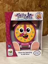 - Telly Jr. Teaching Time Clock - Pink - Telling Time Teaching Clock -9G