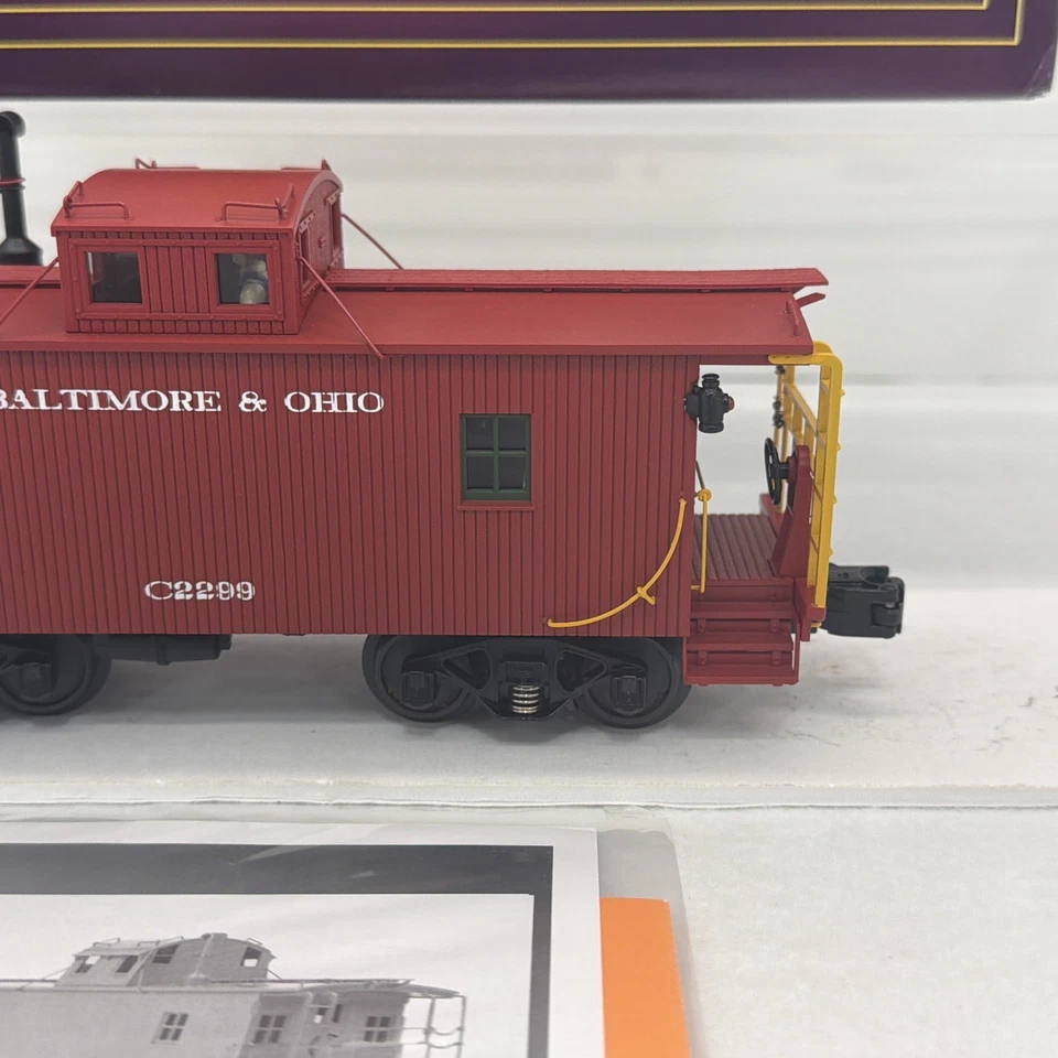 MTH Premier 20-91121 Baltimore & Ohio N-6b Caboose #C2299 O Gauge New B&O - Image 3 of 4