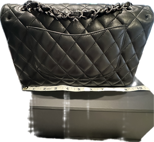 Chanel Lambskin Medium Double Flap Classic w/Silver Hardware - Picture 5 of 20