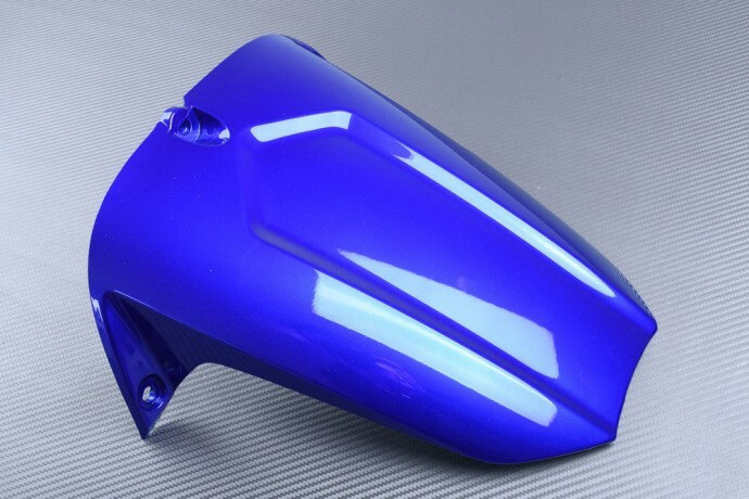 Garde-boue arrière bleu racing pour protéger l'amortisseur de Yamaha R6