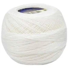 DMC Cordonnet Crochet Cotton Thread - Size 20 White - 174 Yard Ball