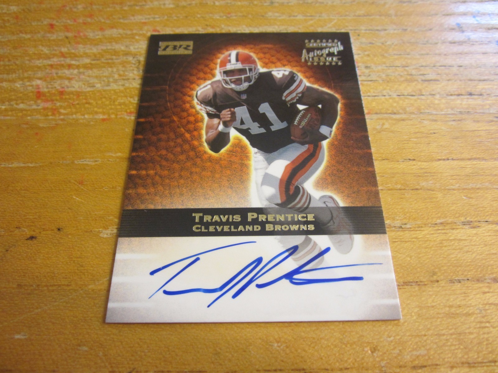 Travis Prentice Signed 2000 Bowman Reserve Rookie Autographs #TP Card NFL Browns
