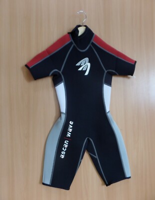 Ascan Kinder  - Neopren Shorty - Wave  -  Gr. 140 / 2,5 mm - 