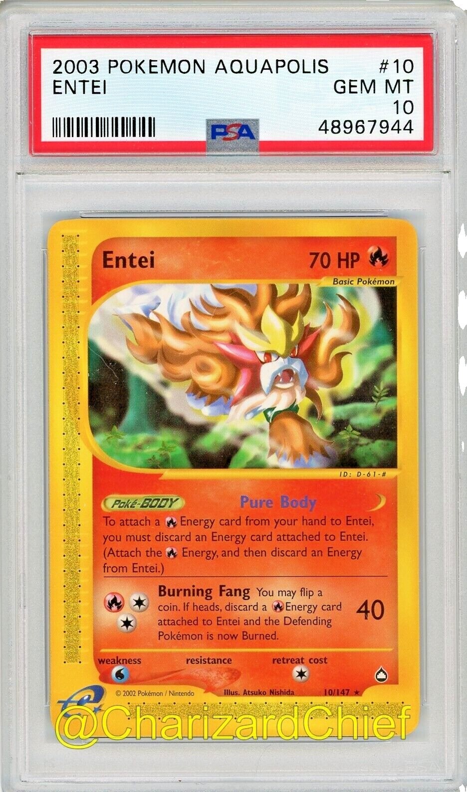 エンテイ☆ ゴールドスター アンリミ psa10 Entei Gold Star | eBay