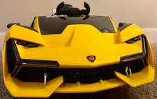 Kids Ride On Car 12V Battery-Powered with Remote Control Yellow