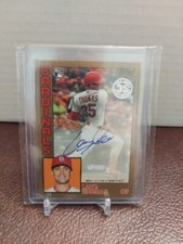 2019 Topps Update Gold On Card Lane Thomas Autograph #33/50