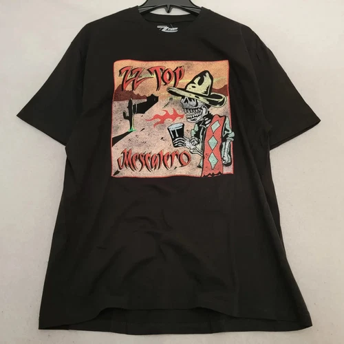 ZZ Top Shirt Mens Extra Large XL Black Rock Music Biker Concert Band Classic NWT