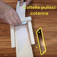 1 COLTELLO Pulisci Cotenna di maiale artigianale + Lama Tagliente di Ricambio.