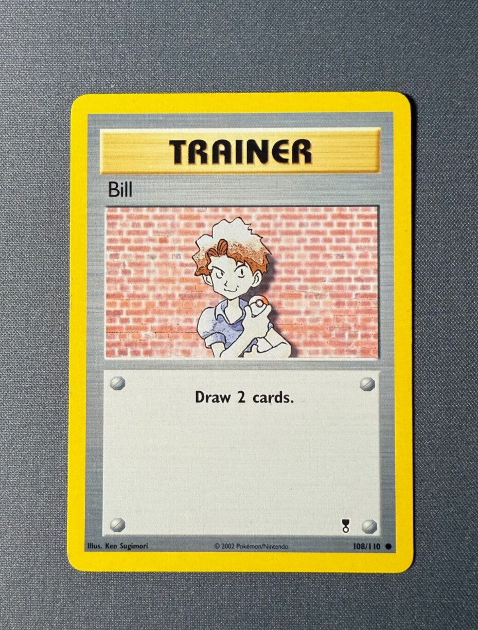 Bill 108/110 Legendary Collection Trainer 2002 Pokemon Card - LP