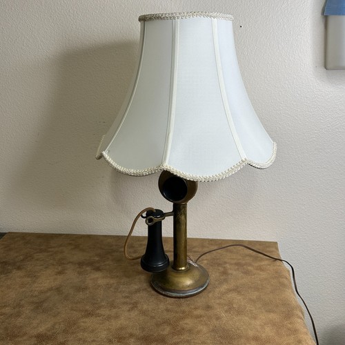 WESTERN ELECTRIC Candlestick Lamp 1904 Brass Solid Perch 20-S Works 2951 - Picture 3 of 19