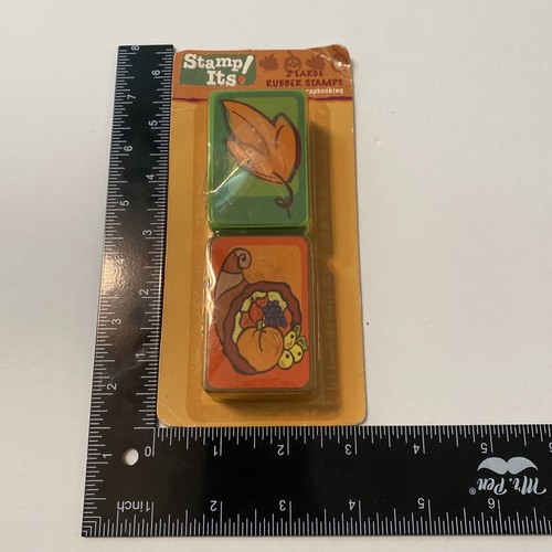 Wood Rubber Stamp Stamp It Fall Leaf Thanksgiving Never Used Art Craft Supply S8 - Picture 8 of 8