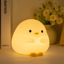 Cute Dudu Duck Gifts Night Light, Silicone Dimmable Nursery Night Light for Kids