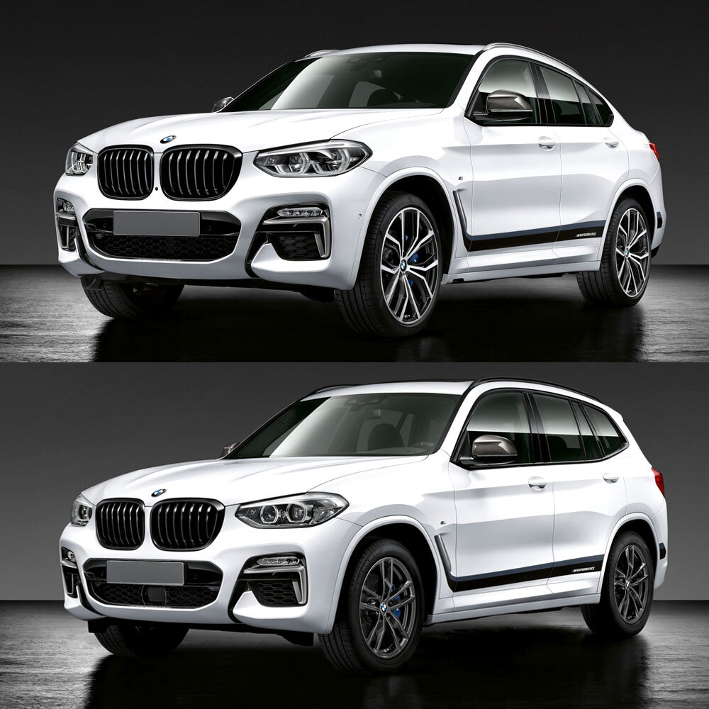 For 2018-2024 BMW X3 G01 M Performance Frozen Black Side Decal