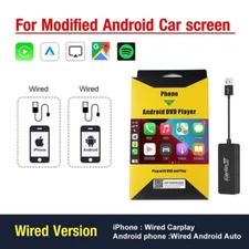carkit USB Wireless Carplay Dongle Wired Android Auto AI  Mirrorlink Multimedia