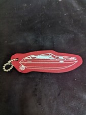 Marine boat floating keychain float RED speed boat A