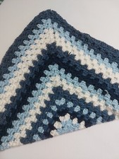 New Handmade Crocheted Baby Bassinet Cradle Receiving Blanket Granny Square