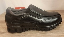 Deer Stags-Boy's Youth Stadium Dress Comfort Slip-on Black Loafers size 11.5