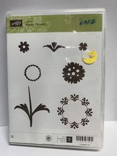 STAMPIN UP happy flowers STAMP SET flowers