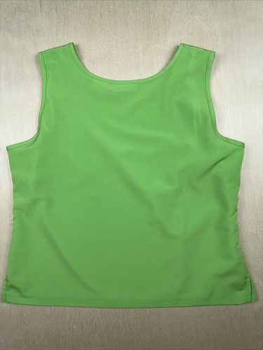 Drapers Damons Womens Shirt Large Green Sleeveless Blouse Tank Top Pullover EUC - Picture 2 of 9