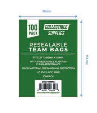 Resealable Team Bags Collectible Supplies