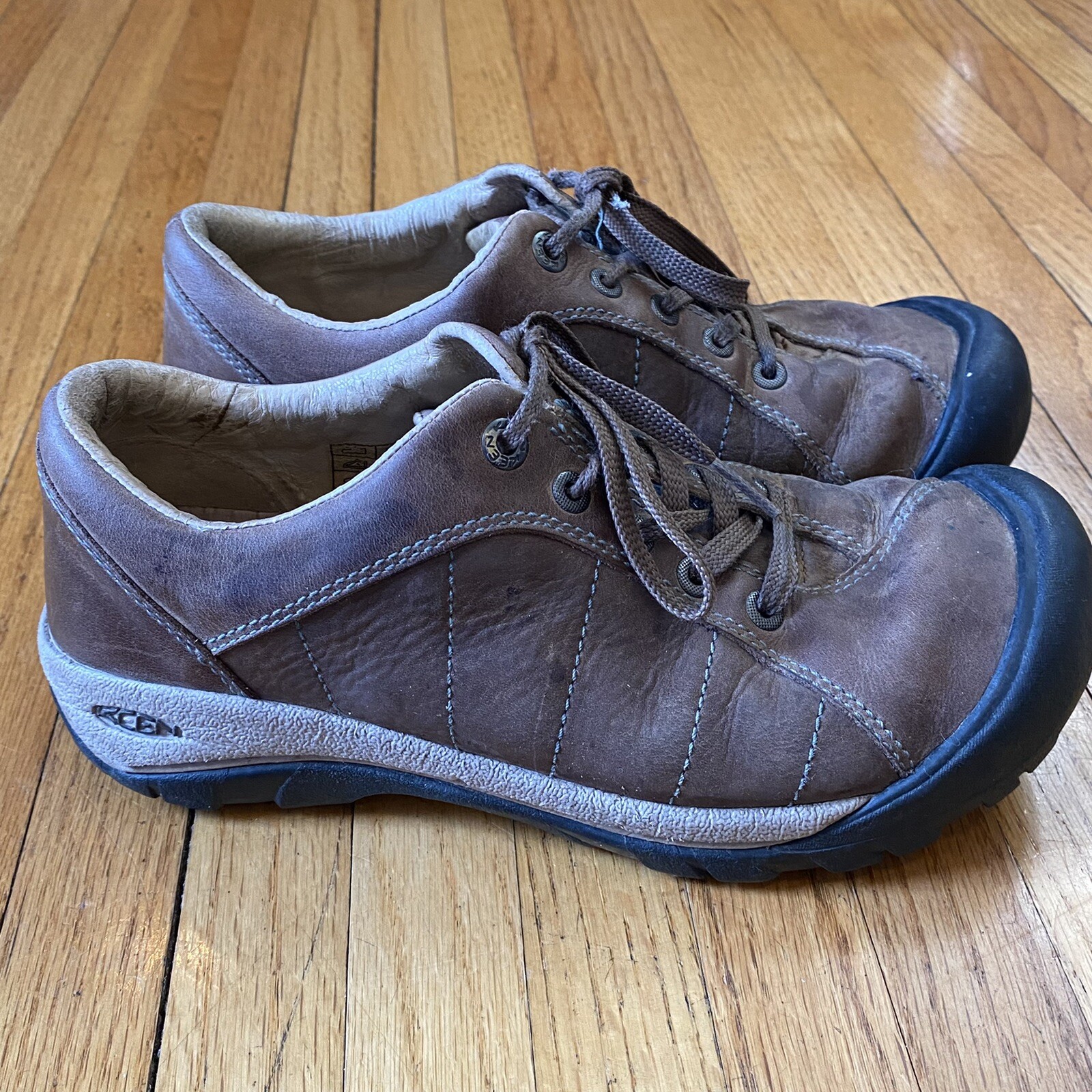 Scarpe da trekking Keen in pelle Presidio 5322 SHTK marrone da donna taglia 7 5