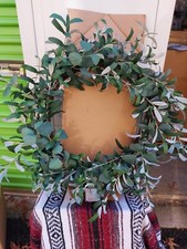 Threshold designed w/Studio McGee 26" Artificial Leaves Wreath Green -