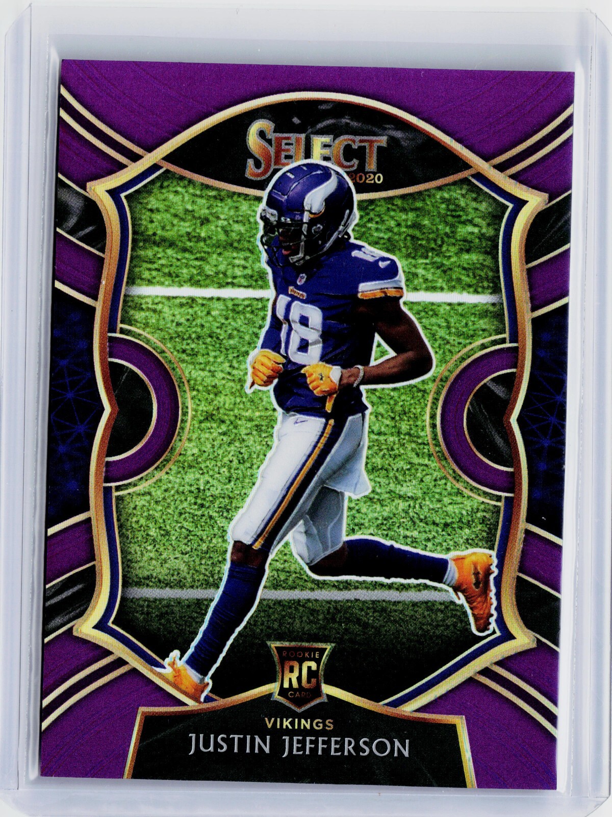 2020 SELECT PURPLE PRIZM #61 - JUSTIN JEFFERSON RC #ED 61/75