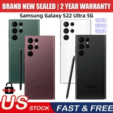 New Samsung Galaxy S22 Ultra 5G 128GB 256GB 512GB Unlocked 2 YEAR WARRANTY