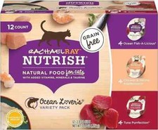 Nutrish Rachael Ray Natural Wet Cat Food with Added Vitamins, Minerals Taurine